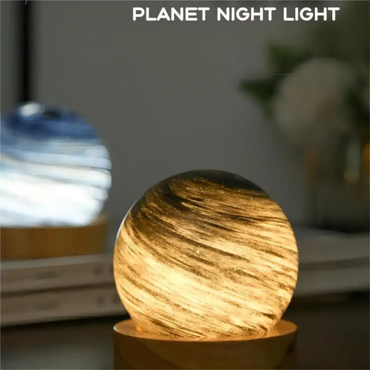 3D Planet Glass Lamp